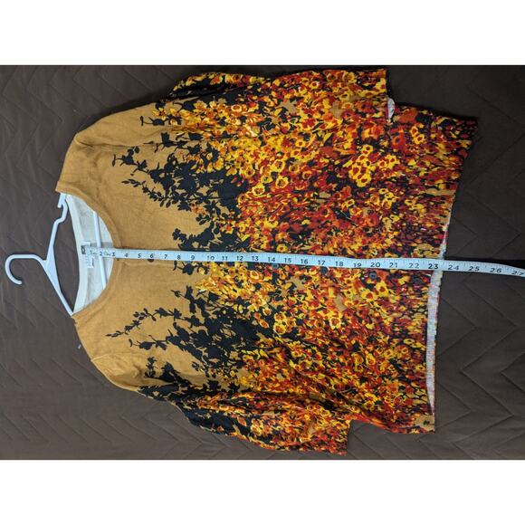 Women's gorgeous autumn toned  cardigan by Joseph A size Large - Picture 10 of 10